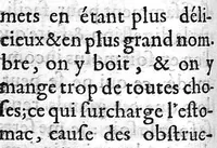 An illustration from Régime de santé pour se procurer une longue vie et une vieillesse heureuse, fondé sur la maxime de médecine ″a laedentibus et juvantibus″, avec la réponse à la critique par le sieur de La Cour (1690)