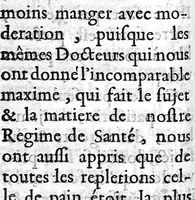 An illustration from Régime de santé pour se procurer une longue vie et une vieillesse heureuse, fondé sur la maxime de médecine ″a laedentibus et juvantibus″, avec la réponse à la critique par le sieur de La Cour (1690)