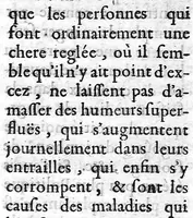 An illustration from Régime de santé pour se procurer une longue vie et une vieillesse heureuse, fondé sur la maxime de médecine ″a laedentibus et juvantibus″, avec la réponse à la critique par le sieur de La Cour (1690)