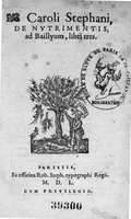 Picture 2 of 5 from Caroli Stephani De Nutrimentis, ad Baillyum, libri tres (1550), leaf 2