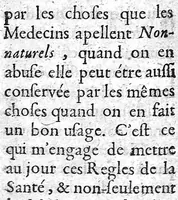 An illustration from Les règles de la santé, ou le véritable régime de vivre que l'on doit observer dans la santé et dans la maladie, et une table qui contient par alphabet les facultez et vertus de tous les alimens tirez des plantes et des animaux dont on use ordinairement, par A. P..... (1684)