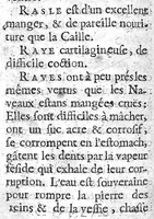 An illustration from Les règles de la santé, ou le véritable régime de vivre que l'on doit observer dans la santé et dans la maladie, et une table qui contient par alphabet les facultez et vertus de tous les alimens tirez des plantes et des animaux dont on use ordinairement, par A. P..... (1684)