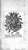 Picture 1 of 56 from La doctrine des raports de chirurgie fondée sur les maximes d'usage et sur la disposition des nouvelles ordonnances (1684), leaf 0