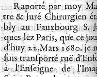 Picture 31 of 56 from La doctrine des raports de chirurgie fondée sur les maximes d'usage et sur la disposition des nouvelles ordonnances (1684), leaf 130