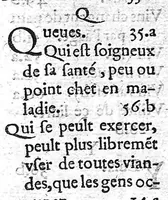 An illustration from Le livre de C. Galen traictant des viandes qui engendrent bon et mauvais suc, mis en François pour Monsieur le Baron de sainct Plancard, Capitaine de Galeres (1553)