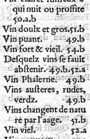 An illustration from Le livre de C. Galen traictant des viandes qui engendrent bon et mauvais suc, mis en François pour Monsieur le Baron de sainct Plancard, Capitaine de Galeres (1553)