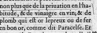An illustration from Vray discours des interrogatoires faicts en la presence de Mm. de la Cour du Parlement par les Docteurs regent...à Roc le Baillif surnommé La Riviere, sur certains poincts de sa doctrine (1579)