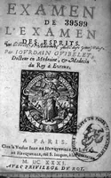 Picture 1 of 2 from Examen de l'examen des esprits... (1631), leaf 0
