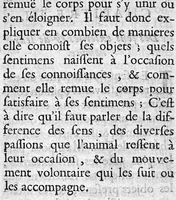 An illustration from Explication mécanique et physique des fonctions de l'âme sensitive (1678)