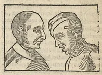 An illustration from La Chiromance et phisiognomie par le regard des membres de l'homme..., le tout mis en françois par Antoine du Moulin masconnois (1638)
