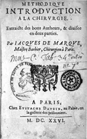 An illustration from Methodique introduction à la chirurgie (1626)