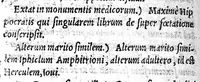An illustration from Georgii Pictorii... Opera nova in quibus mirifica, jocos salesque, poetica, historica et medica lib. v. complectitur. Item ΟΝΟΜΑΤΟΘΕΤΝΣ qui locorum, montium, fontium... nomina continet. Praeterea in Marsilii Ficini de Tuenda studiosorum sanitate librum scholia. Item in Plinii Naturalis historiae septimum librum annotationes (1569)