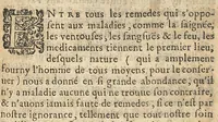 An illustration from Epitome des preceptes de medecine et de chirurgie. Avec ample declaration des remedes propres aux maladies (1642)