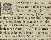 An illustration from Cosmopolite ou nouvelle lumiere chimyque, divisée en douze traitez...reveuz & fidelement corrigez sur les plus anciens exemplaires (1671)