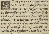 An illustration from Cosmopolite ou nouvelle lumiere chimyque, divisée en douze traitez...reveuz & fidelement corrigez sur les plus anciens exemplaires (1671)