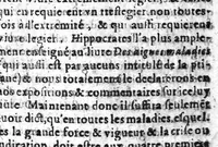 Picture 3 of 10 from Les aphorismes d'Hippocrates avec le commentaire de Galien sur le premier livre. Traduicts de grec en françois par M. J. Berche...plus les aphorismes de Jean Damascene... (1628), leaf 48