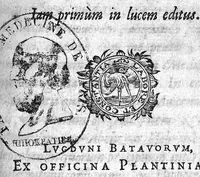 An illustration from Cl. Galeni Pergameni de Clysteribus et colica liber : A Iohannitio e Graeca in arabicam, et inde a kalonymo in Hebraeam linguam, translatus (1591)