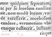 An illustration from Hippocratis de Natura Humana Liber Hieronymi Ximenez ... commentariis illustratus (1589)