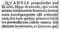 Picture 7 of 9 from Hippocratis de Natura Humana Liber Hieronymi Ximenez ... commentariis illustratus (1589), leaf 79