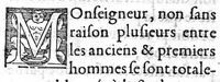 An illustration from Les problemes d'Alexandre Aphrodisé, excellent et ancien philosophe, pleins de matieres de medecine et de philosophie, traduits de grec en françois,... (1555)