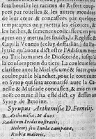 An illustration from Paraphrase sur la pharmacopee. Divisee en deux livres, par M. Brice Bauderon, Docteur en Medecine, de Parey en Charoloys, à present demeurant à Mascon. L’argument mis apres l’Epistre declare tout le contenu. Avec une Table des matieres y traictees. Edition seconde, Reveuë, corrigee et augmentee par l’autheur mesme (1596)