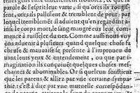 An illustration from Les occultes merveilles et secretz de nature, avec plusieurs enseignemens des choses diverses tant par raison probable que par conjecture artificielle : exposées en deux livres de non moindre plaisir que proufit au lecteur studieux. Par Levin Lemne Medecin Zirizeen, et nouvellement traduit de Latin en François, par I. G. P.. Avec deux tables, l’une des argumens des chapitres, l’autre des singulieres matieres d’iceux (1574)