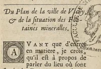 An illustration from Le secret des bains et eaux minerales de Vichy en Bourbonnais... (1686)