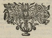 An illustration from La chiromancie, la physionomie, et la geomance avec la signification des Nombres, & l'ouvrage de la Rouë de Pytagore (1663)