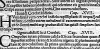 An illustration from Galeni in Aphorismos Hippocratis ab ipso Nicolao Leoniceno Vicentino interprete, diligentius emendati et recogniti, simulatque caeteri sequentes:Nicolai Leoniceni de Tribus doctrinis ordinatis secundum Galeni sententiam , Ars parva, Therapeutica ad Glauconem, de Potentiis naturalibus, Quaestio de virtute formativa, de Crisibus, de Inaequali intemperatura (1524)