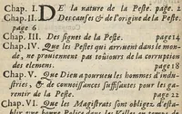 An illustration from Preservatifs et remedes contre la peste, ou le capucin charitable, enseignant la methode pour remedier aux grandes miseres que la peste a coutume de causer parmy les peuples... (1668)