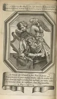 An illustration from Preservatifs et remedes contre la peste, ou le capucin charitable, enseignant la methode pour remedier aux grandes miseres que la peste a coutume de causer parmy les peuples... (1668)
