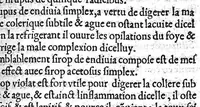 An illustration from De Vigo en françoys. La practique et cirurgie de excellent docteur en medecine Maistre Jehan de Vigo nouvellement imprimee et recogneue diligentement sur le latin avec les aphorismes et canons de cirurgie, composez par maistre Nicolas Godin docteur en medecine lesquelz sont inserez en la fin de ce present livre apres la partie compendieuse. Division de ladicte practique. La premiere partie est nommee la copieuse contenant neuf livres particuliers. La seconde est dicte compendieuse qui contient cinq livres particuliers : lesquelz sont declarez en la page sequente (1542)