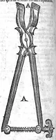 An illustration from Annotations...sur toute la chirurgie de M. Gui de Chauliac..suivie de Interprétation des langues...avec figures des instruments chirurgicaux..par Isaac Joubert (1632)