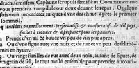 An illustration from Les secrets du S. Alexis Piemontois divisez en six livres. Ausquels avons adjoint autres secrets de nouveau adjoustez par iceluy, qu’aucuns ont appellé, le second volume : et les receptes de divers auteurs toutes bien experimentées, et approuvées. Lisez l’Advertissement : Page.3 (1559)