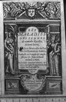 An illustration from Des maladies des femmes et remedes d'ycelles en trois livres...traduits en françois & amplifiés par M. Jean Liebaud...augmentés du tiers par Lazare Pe. (1609)