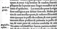 An illustration from Traité des Hernies contenant une ample declaration de toutes leurs especes, et autres excellentes parties de la Chirurgie,assavoir de la pierre, des cataractes des yeux, et autres maladies, desquelles comme la cure est perilleuse, aussi est elle de peu d’hommes bien exercée : Avec leurs causes, signes, accidens, anatomie des parties affectées, et leur entiere guarison : Par Pierre Franco de Turriers en Provence, demeurant à present à Orange (1561)