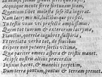 An illustration from Divi Hippocratis,... Aphorismorum paraphrasis poetica, authore Petro Bulengero (1587)
