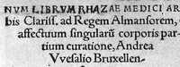 An illustration from Paraphrasis in Nonum librum Rhazae ad Regem Almansorem, de affectuum singularum corporis partium curatione (1537)
