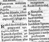 An illustration from Paraphrasis in Nonum librum Rhazae ad Regem Almansorem, de affectuum singularum corporis partium curatione (1537)
