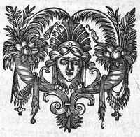 An illustration from Capitulaire auquel est traité qu’un homme nay sans testicules apparens, et qui ha neantmoins toutes les autres marques de virilité : est capable des œuvres du Mariage. Par Sebastien Rouillard de Melun, Advocat en Parlement, (1600)