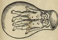 An illustration from De partu hominis, et quae circa ipsum accidunt. Libellus D. Eucharii Rhodionis (1532)