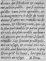 An illustration from Observations medicinales et chirurgicales, avec histoires, noms, pays, saisons & temoignages (1617)