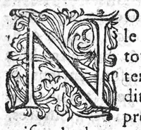 An illustration from Erreurs populaires et propos vulgaires, touchant la medecine et le regime de santé. Expliquez et refutez par M. Laur. Joubert, Conselher et Medecin ordinaire du Roy, et du Roy de Navarre, premier docteur regeant stipandié, Chancelher et juge de l’université an Medecine de Montpelier. Cette-cy est de toutte l’œuvre, la premiere partie, contenant cinq livres, avec l’indice des matieres, qui seront traitez ez autres. Reveuë corrigée et augmentée presque de la moitié, et dediée au tres-renommé seigneur de Pibrac Chancelher de la tres-illustre Royne de Navarre, [suivie de] : Seconde partie des erreurs populaires, et propos vulgaires, touchant la Medecine et le regime de santé, refutés ou expliqués par M. Laur. Joubert, Conseilher et Medecin ordinaire du Roy, et du Roy de Navarre, premier docteur regeant, Chancelier et Juge de l’Université an Medecine de Mompellier. Avec deus catalogues de plusieurs autres erreurs ou propos vulgaires, qui n’ont été mancionnés an la premiere et seconde edition de la premiere partie. Item deus autres petis traités, concernant les Erreurs populaires, avec deus Paradoxes du maime auteur ; Plus l’Apologie de son orthographie, divisee an quatre Dialogues, (1579)