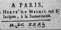 An illustration from Le Thresor des secrets, et remedes merveilleux contre la peste...reveue & augmenté de plusieurs beaux remedes,... (1631)