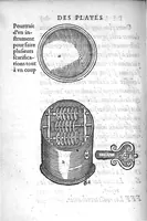 Picture 12 of 19 from La Methode Curative des Playes et Fracture de la teste humaine. Avec les pourtraits des Instruments necessaires pour la curation d’icelles. Par M. Ambroise Paré Chirurgien ordinaire du Roy, et Juré à Paris, (1561), leaf 337