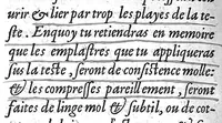 An illustration from La Methode Curative des Playes et Fracture de la teste humaine. Avec les pourtraits des Instruments necessaires pour la curation d’icelles. Par M. Ambroise Paré Chirurgien ordinaire du Roy, et Juré à Paris, (1561)