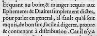 Picture 2 of 3 from Raison de vivre pour toutes fievres, cognues premierement par leurs differences, causes, signes, et symptomes, avec les prognostiques d’icelles. Par maistre Jean Lyege medecin. En fin sont briefvement et familierement exposees plusieurs et diverses sentences touchant la nature et prediction des fievres, (1557), leaf 33