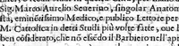 An illustration from Prattica nuova, et utilissima di tutto quello, ch' al diligente barbiero s'appartiene... ove si discorre del cavar sangue, medicar, ferite, et balsamar corpi humani... (1671)