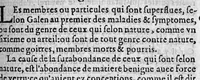An illustration from La grande chirurgie de M. Gui de Chauliac, Medecin tres-fameux de l’Université de Monpelier, composee l’an de grace M.CCC.LXIII. Restituee nouvellement a sa dignité, par M. Laurens Joubert, Medecin ordinaire du Roy, et du Roy de Navarre, premier Docteur regent stipendié, Chancelier et Juge de ladicte Université. Voyez au prochain feuillet, ce que M. Joubert ha faict (outre sa nouvelle traduction) et fourny du sien, en recognoissant cest’ œuvre, (1579)