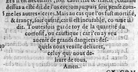 An illustration from La grande chirurgie de M. Gui de Chauliac, Medecin tres-fameux de l’Université de Montpellier, composée l’an de grace 1363. Restituee nouvellement a sa dignité, par M. Laurens Joubert, Medecin ordinaire du Roy, et du Roy de Navarre, premier Docteur regent stipendié, chancelier et Juge de ladicte Université. Voyez au prochain feuillet, ce que M. Joubert à faict (outre sa nouvelle traduction) et fourny du sien, en recognoissant cest’ œuvre (1592)